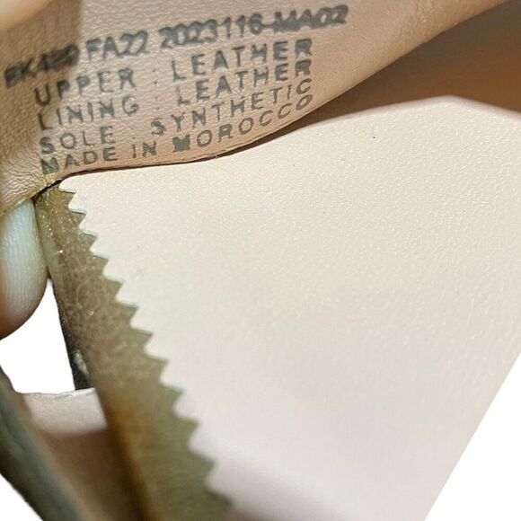 J Crew Shoes Women’s 11 Gold Platform sandals metallic leather Ankle Strap BK489 - Picture 7 of 10